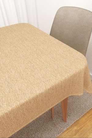 Tischdecke eckig in beige