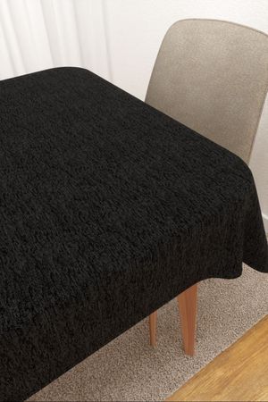 Tischdecke eckig in schwarz