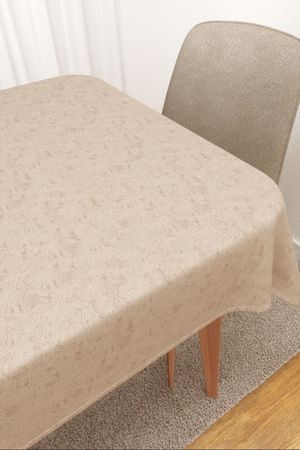 Tischdecke eckig in beige