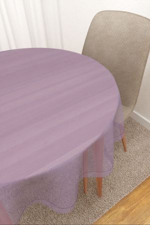 Tischdecke rund in Violett